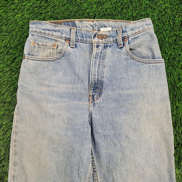 Vintage LEVIS 550 High-Waist Baggy Jeans Womens 4/5 28x31 USA Made - Picture 2 of 16